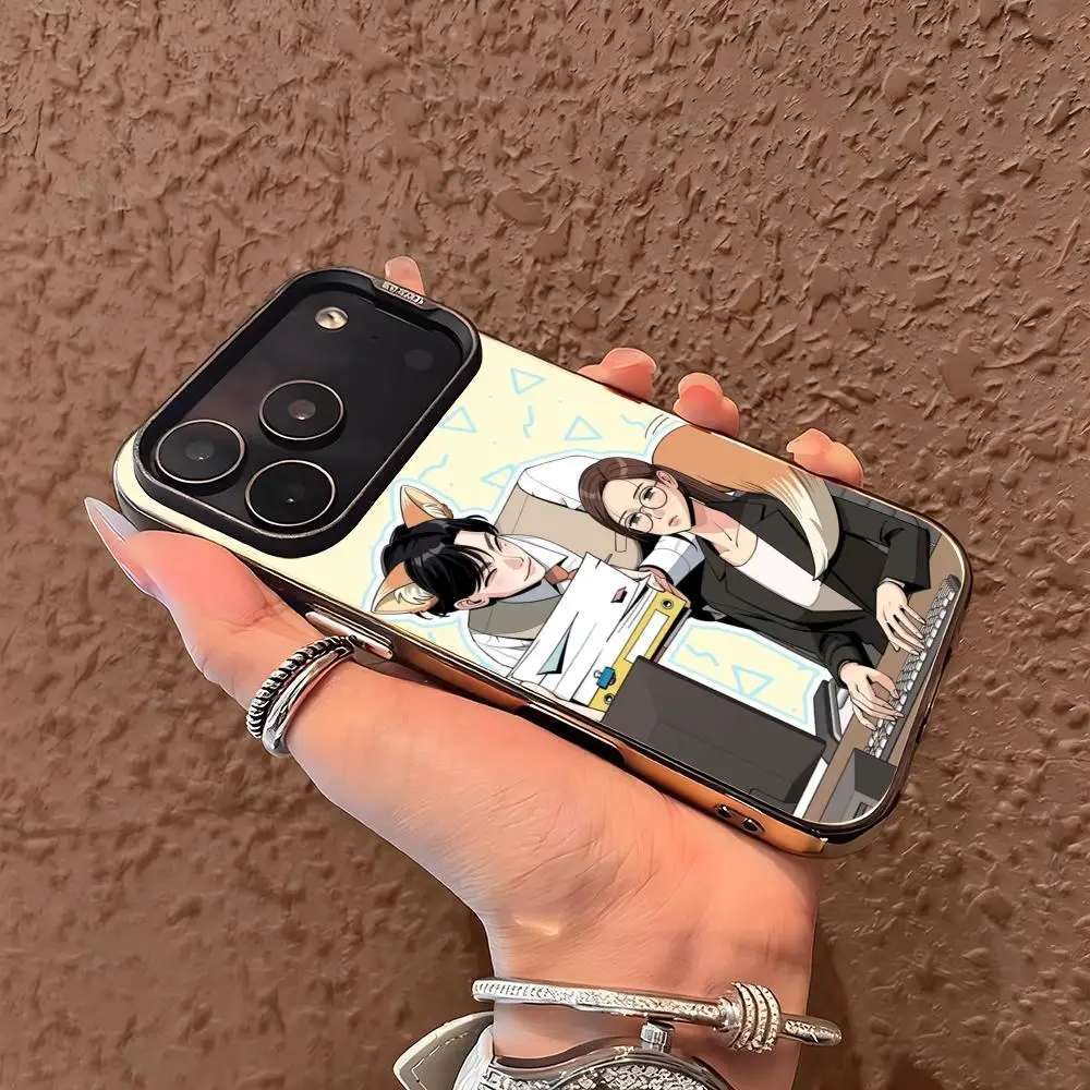 Фото Аниме-чехол для телефона «Роман Исоопа» серебристого цвета для iPhone 17, 16, 15, 14, 13, 12, 11 Pro Max Plus №3
