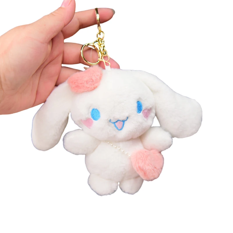 

Cinnamoroll Plush Toy Pendant Anime Kawaii Cute Soft Stuffed Animals Korean Version Bunny Bag Accessories School Bag Ornaments