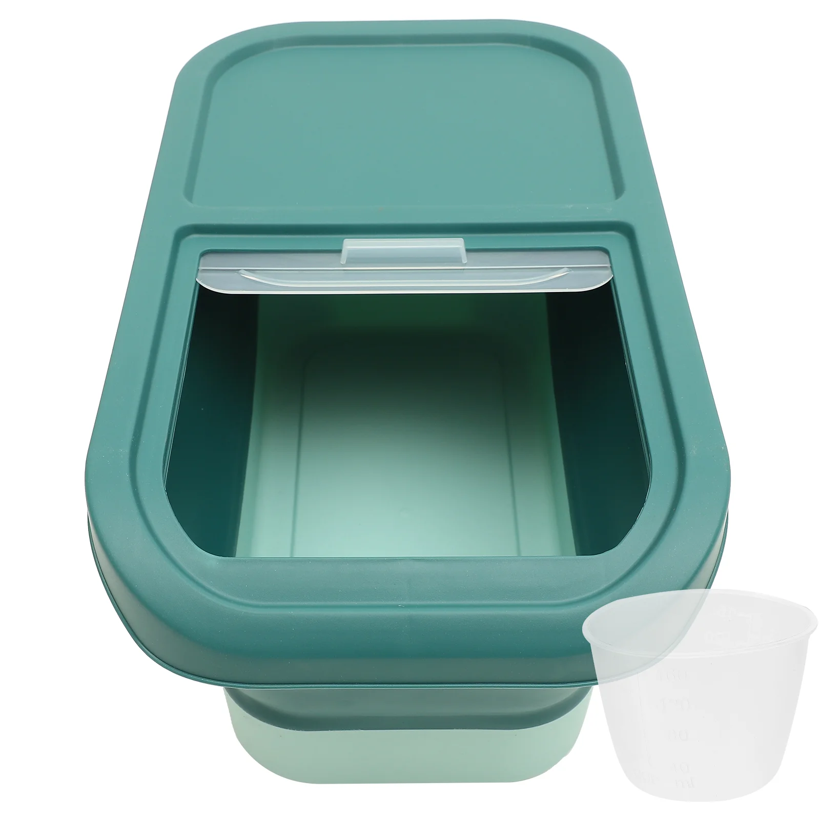 

Rice Machine Storage Container Beans Dispenser Kitchen Pet Food Bucket Oatmeal Dry Cereal Containers Countertop