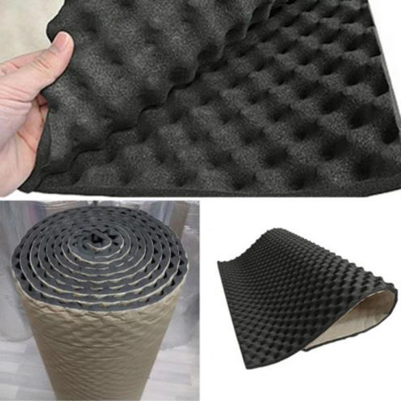 

50*100Cm 20Mm Auto Sound Hot Deadener Mat Geluidsisolerende Motorkap Isolatie Deadening Hood Motor warmte Sticker car heat proof