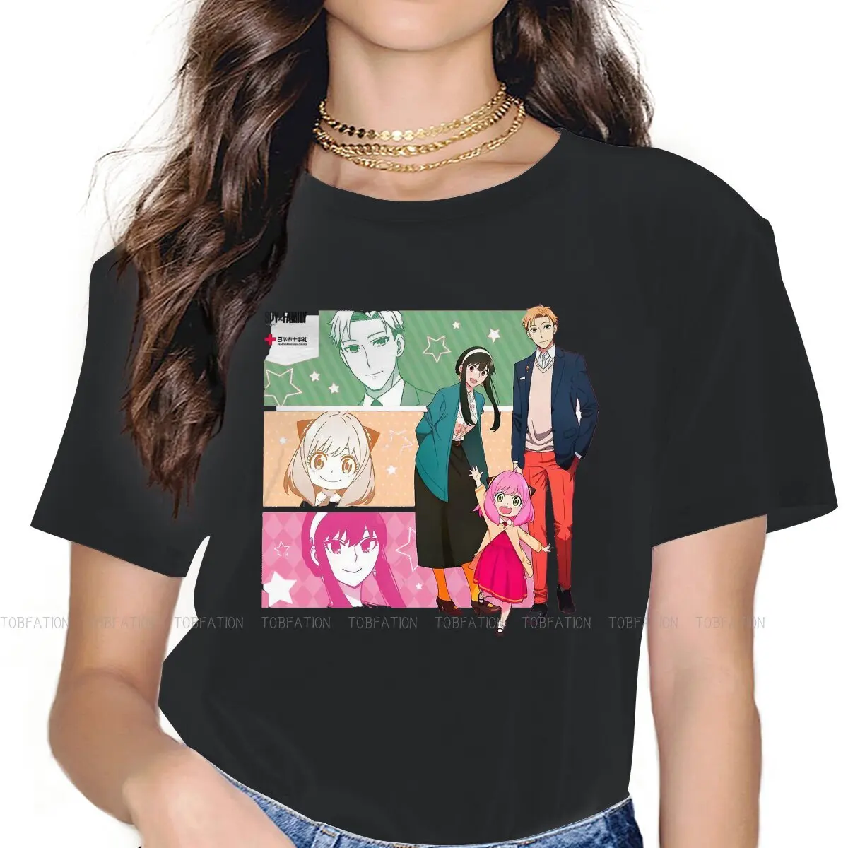 

Loid and Yor and Anya Graphic TShirt Spy x Family Creative Leisure T Shirt Women Tee Special Gift Idea