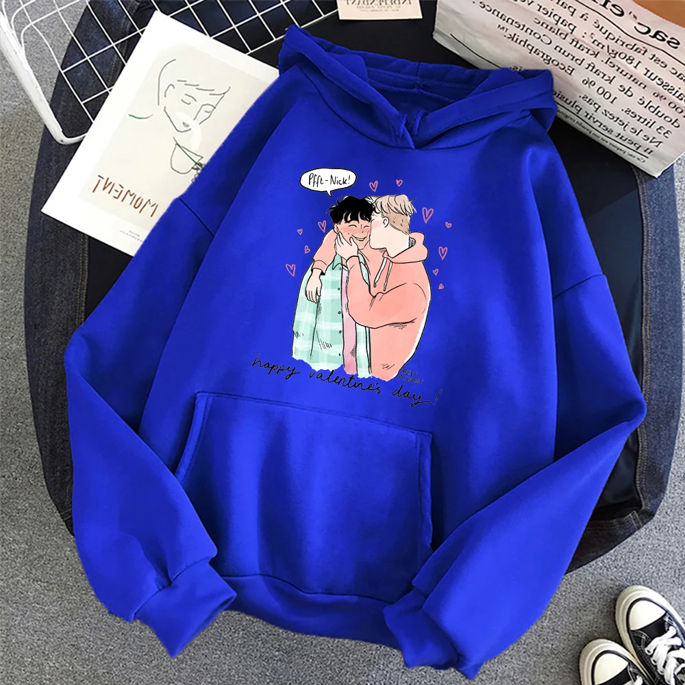 

Heartstopper Animation Clothes Gay And Lesbian Novelty Hoodie Romance TV Series Nick And Charlie Fans Sweatshirt Unisex Pullover