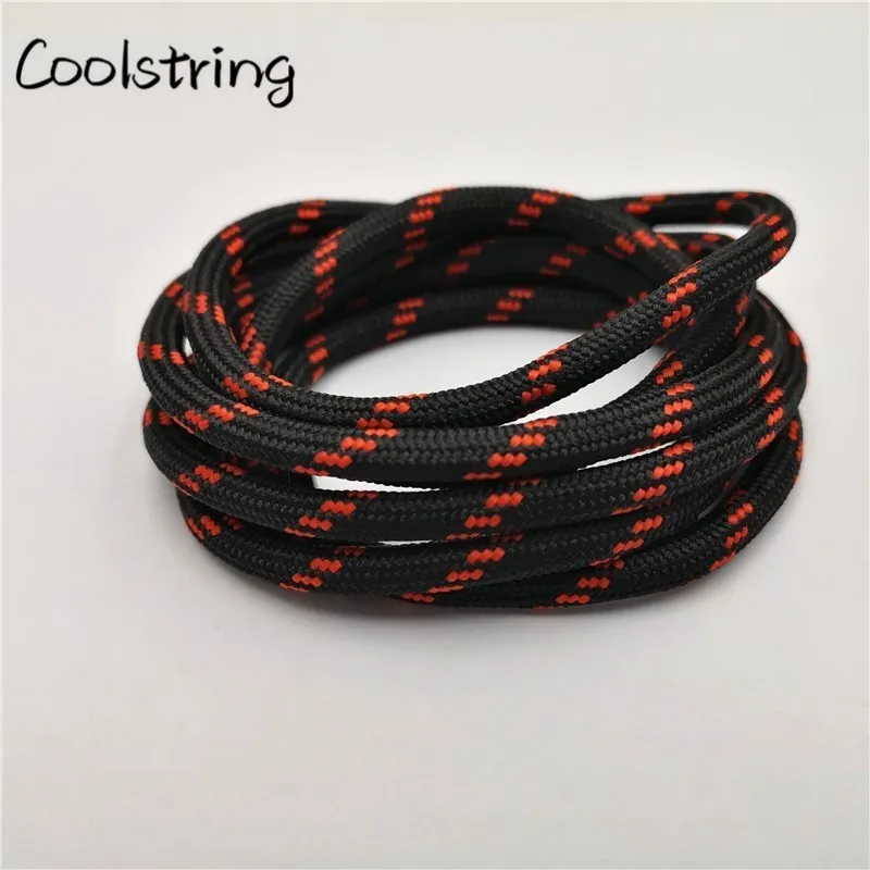Coolstring Outdoor Round Rope Hiking Shoes Laces Striped Wear Resistant Sneakers Boot Shoelaces Strings For Men And Women Sports