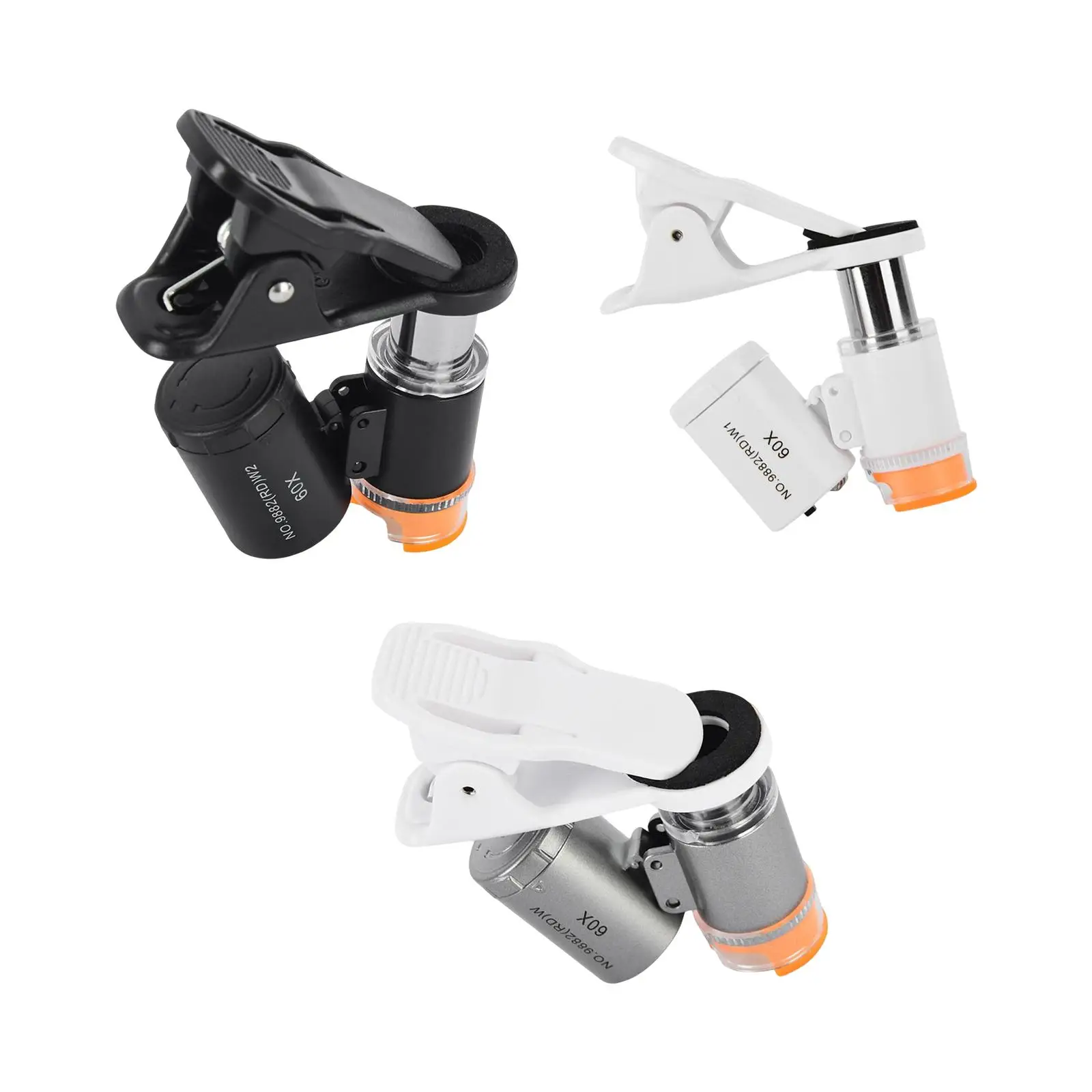 

Phone Magnifying Glass with Clamp Smartphone Camera Magnifier Tool LED