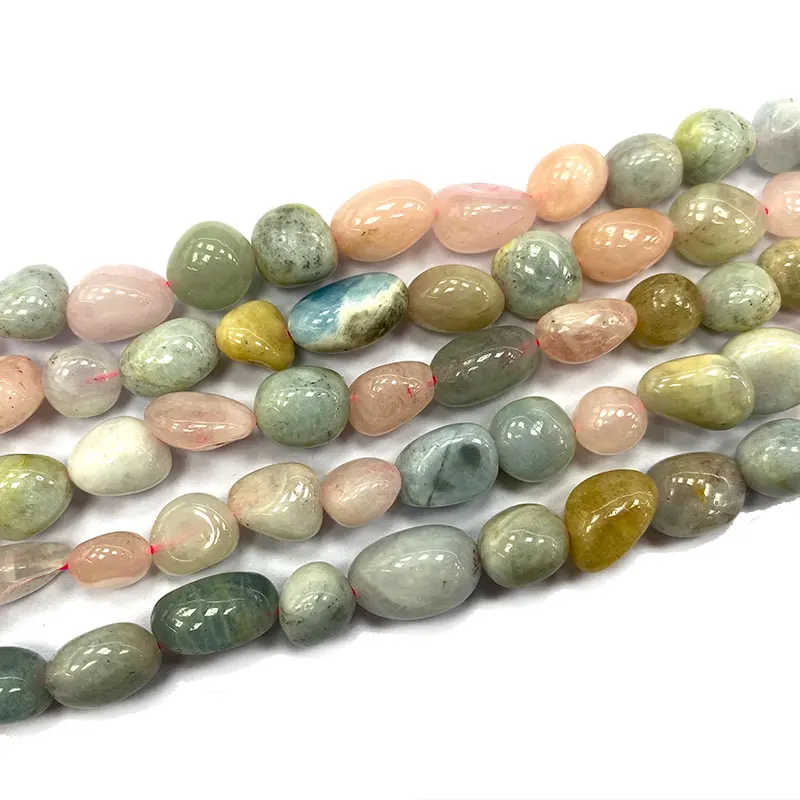 Бусины-разделители из натурального камня морганита агата авантюрина пренита