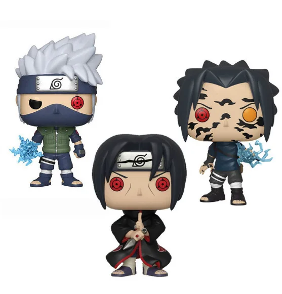 

Anime Q Version Naruto Uchiha Itachi Sasuke Uchiha Hatake Kakashi 578#455#548#182# Vinyl Figure Collectible Model Toy 10cm