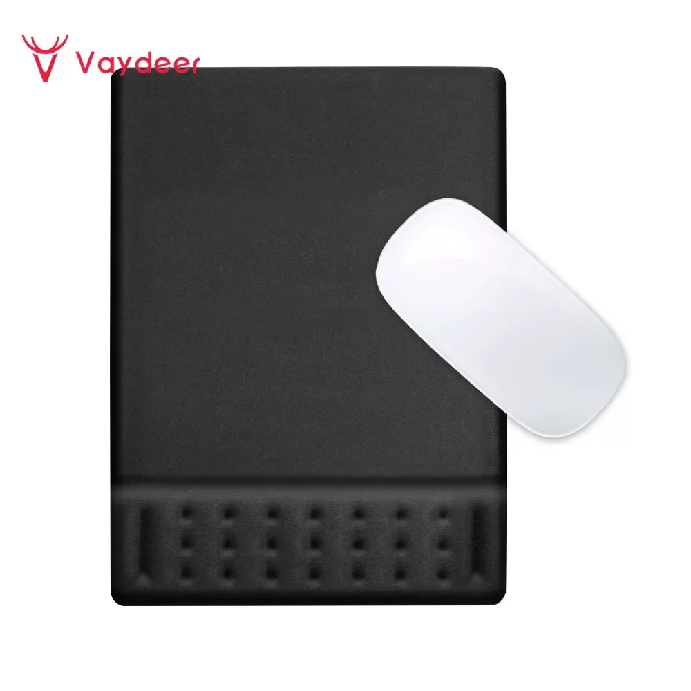 Ergonomic Padded Mouse Pad with Wrist Rest Memory Foam Soft Comfortable Wrist Rest Support Cushion