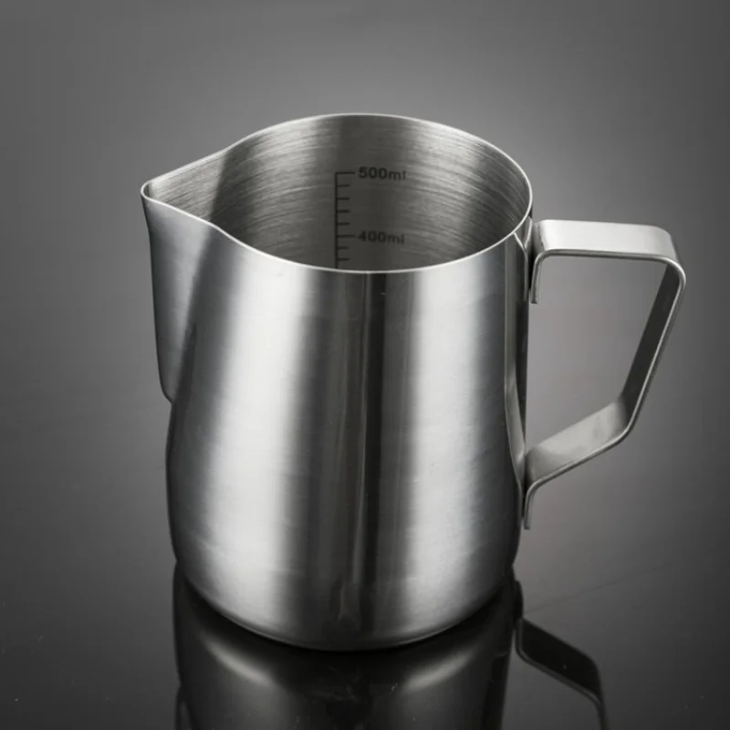 

350/600ml Stainless Steel Milk Frothing Pitcher Coffee Barista Frother Pitcher Espresso Steaming Frother Latte Cup Milk Jug