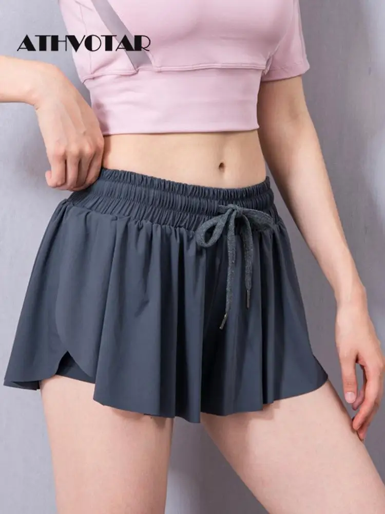 Спортивные шорты ATHVOTAR женские велосипедные короткие юбки теннисная юбка