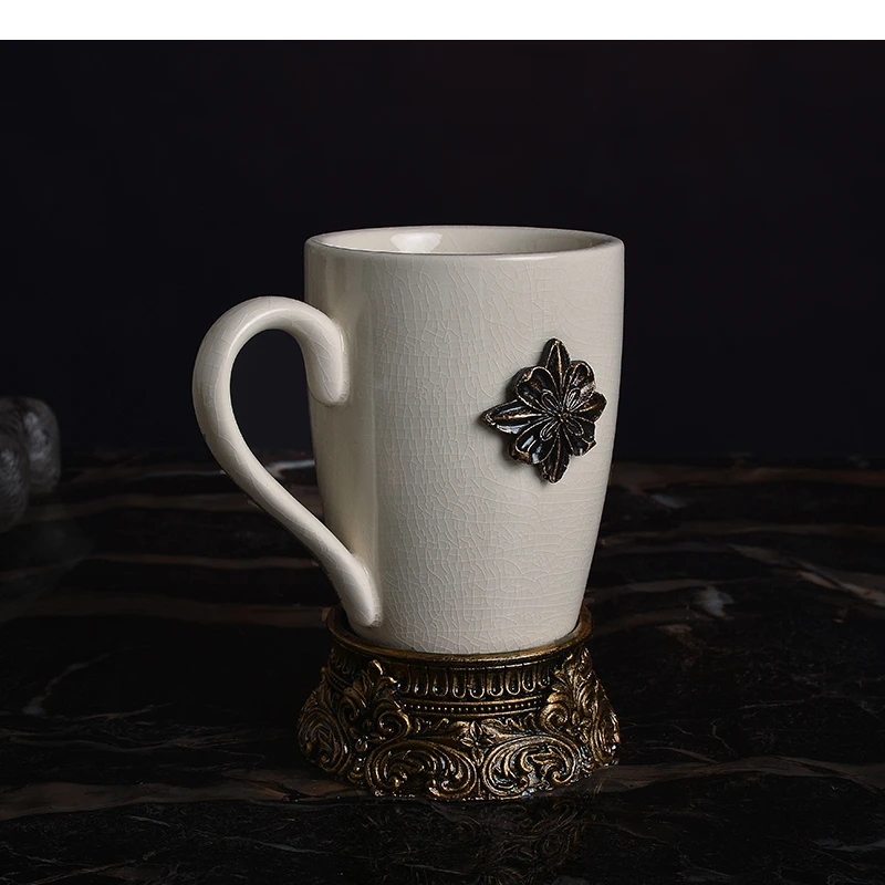 Керамический узор чашка для полоскания горла кофе держатель зубных щеток