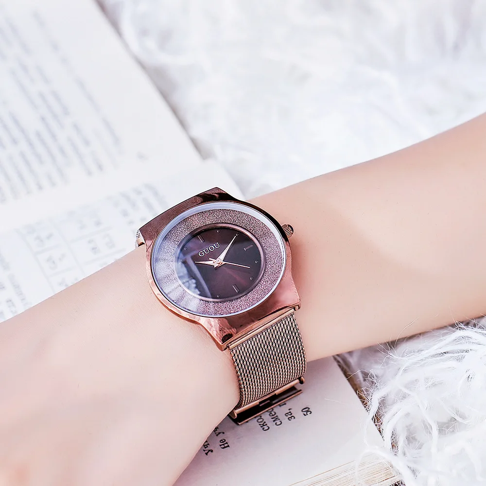 Simple quartz sand large dial watch women's Watch enlarge