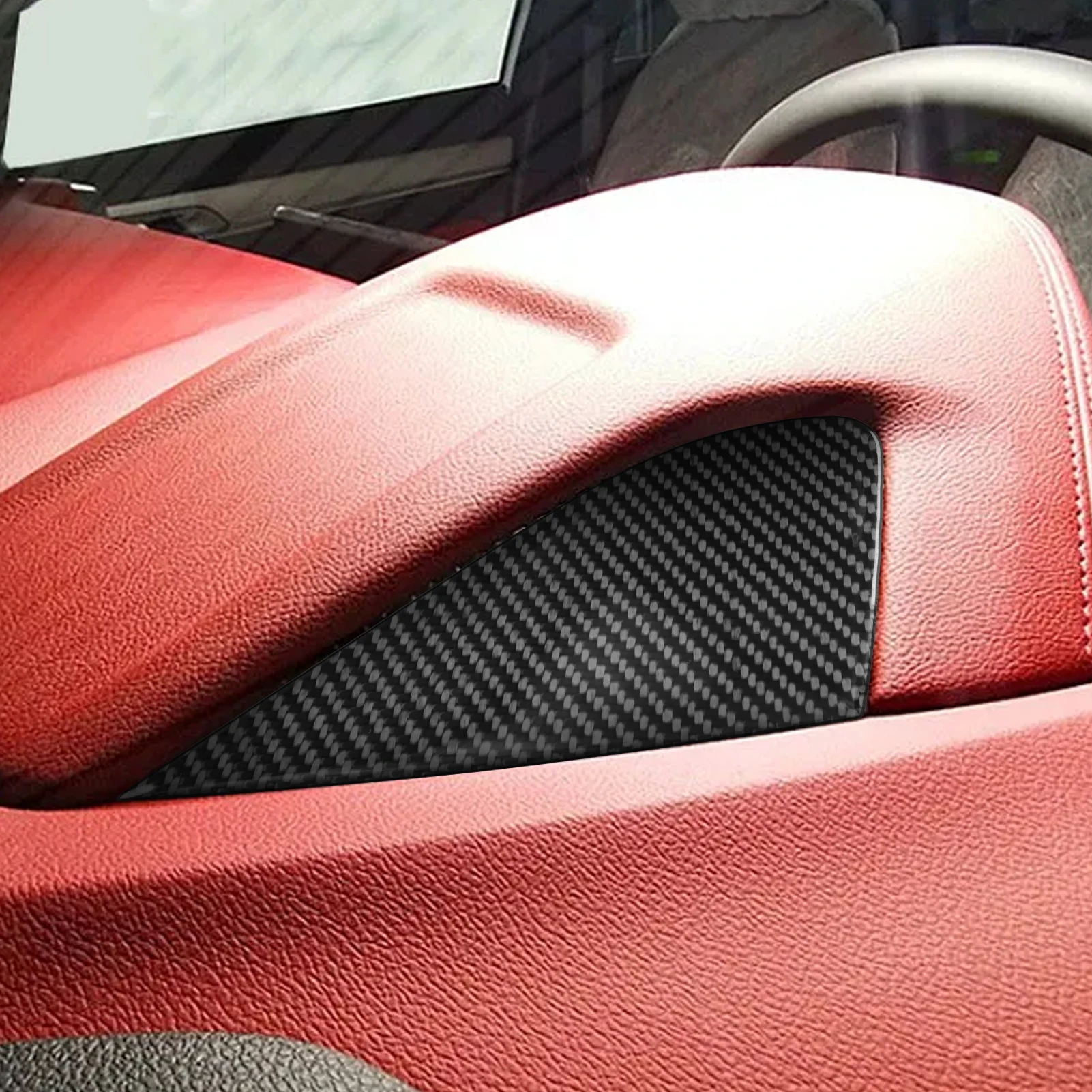 Фото Для Geely Coolray Proton X50 2018-2023 углеродное волокно переключение передач воздуховыпускное отверстие оконный подъемник рулевое колесо подходит для телефона №2