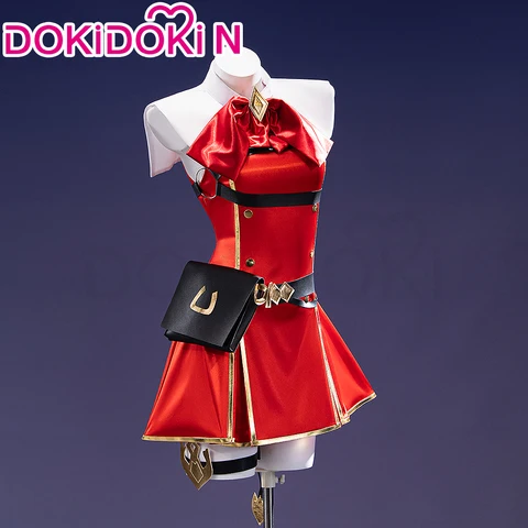 Косплей костюм Золотой Корабль DokiDoki-N красный женский