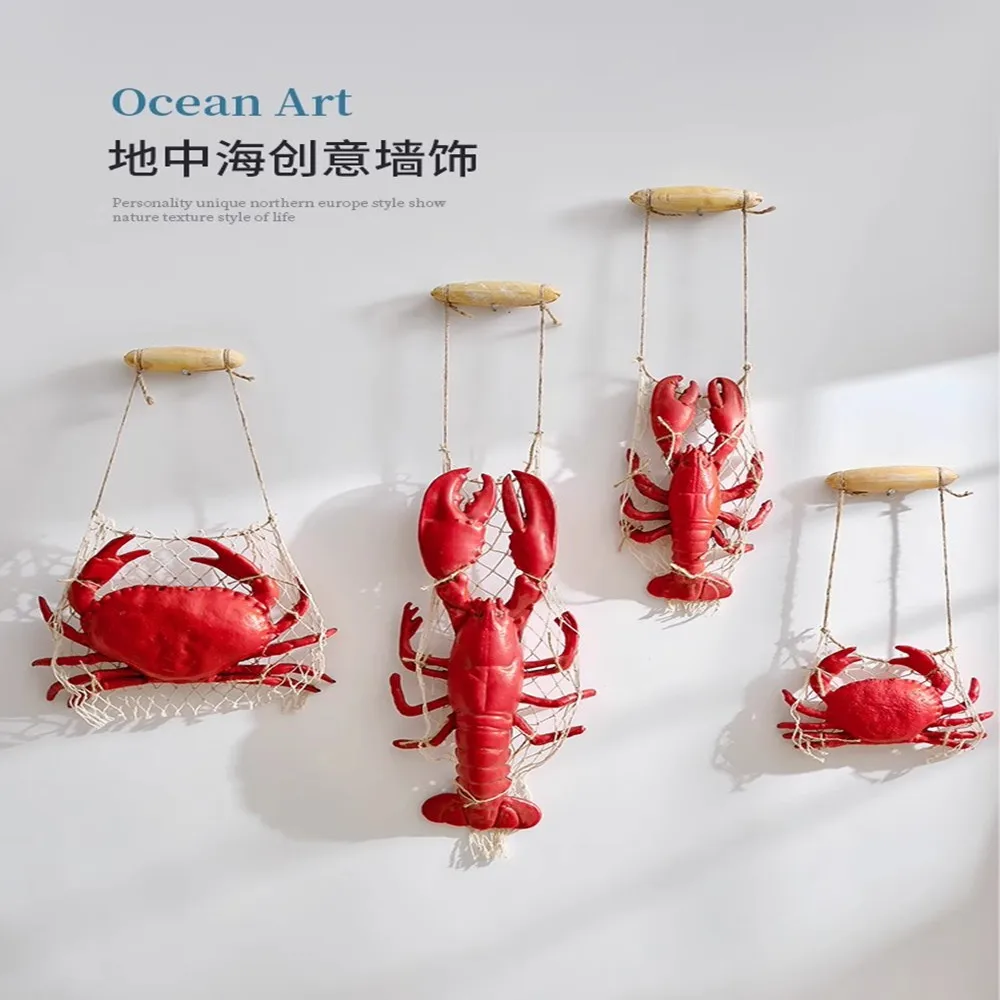 Модель морепродуктов в средиземноморском стиле, имитация краба-лобстера ...