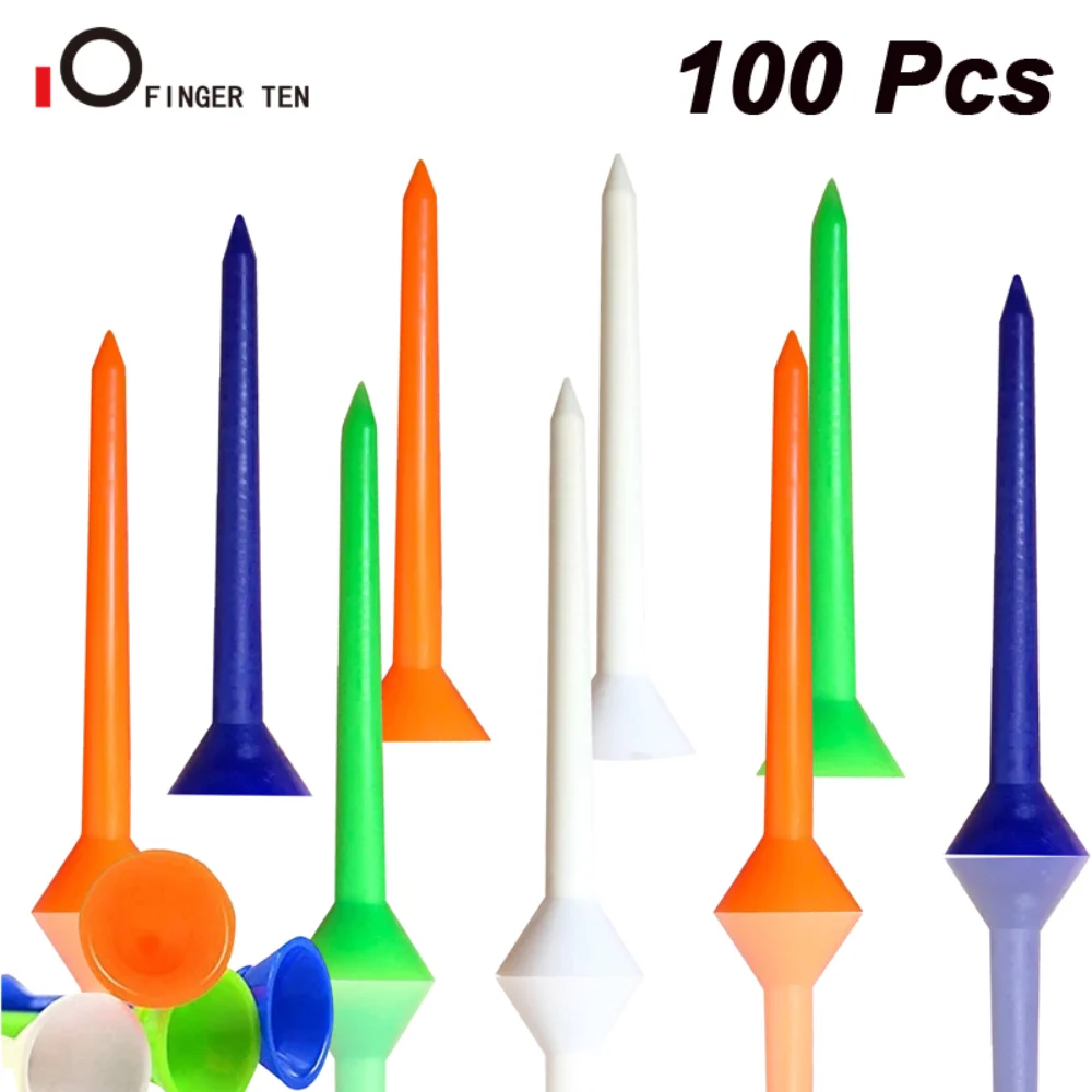 

New Durable Big Cup Plastic Golf Tees 100 Pcs/Set Reduce Friction Unbreakable Tee for Men Women Golfer