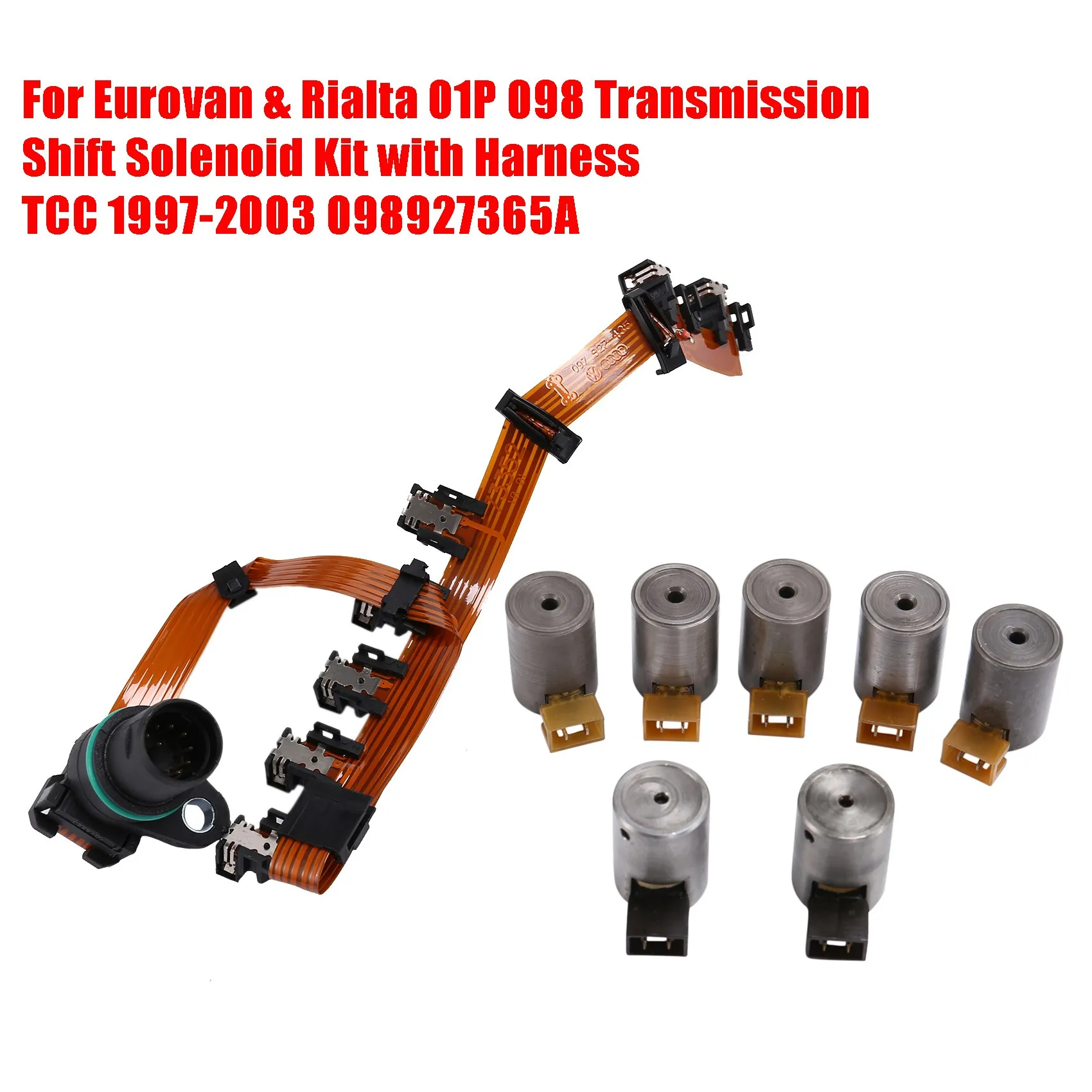 

For Eurovan & Rialta 01P 098 Transmission Shift Solenoid Kit with Harness 1997-2003 098927365A