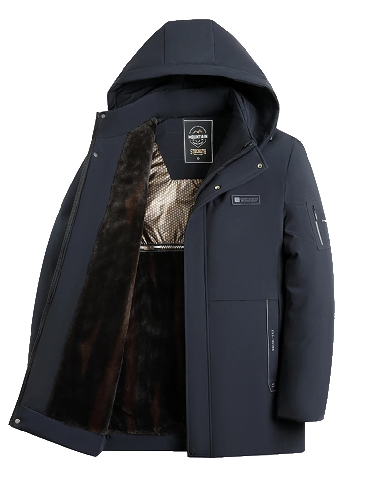 Мужское зимнее утолщенное теплое пальто с хлопковой подкладкой Woodpecker зимняя