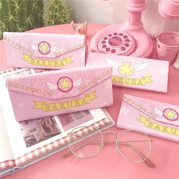 Футляр для очков Cardcaptor Sakura, милый мультяшный складной портативный пенал в виде волшебной палочки для девочек, изысканный креативный футляр для хранения в форме персонажа. (art.: 3920da5cfca54) - 3920da5cfca54