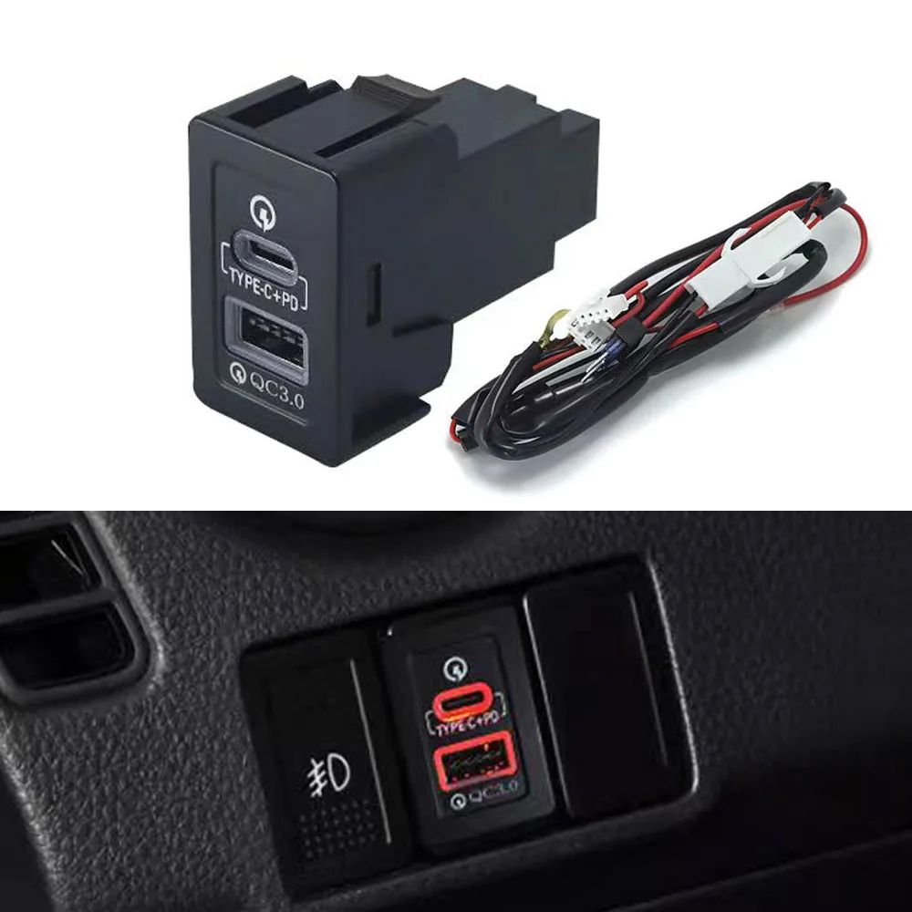 

Car Charger QC3.0 Dual USB Interface Socket Phone Fast Charging Quick Charge For Suzuki SX4 Swift Vitara New Alto
