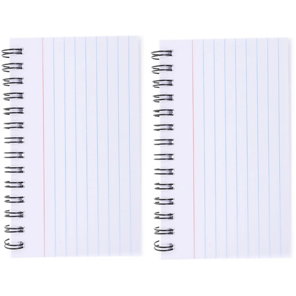 

2 Pcs Pocket Notepads Notes Small Memo Flash Cards Studying Tear Spiral Do List Student Index