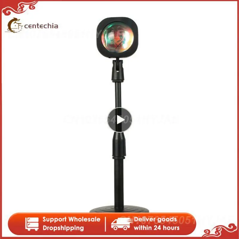 

Breaking Dawn Projection Lamp Retractable Camera Background Lights Bedroom Bar Coffee Atmosphere Light LED Wall Novelty Lighting