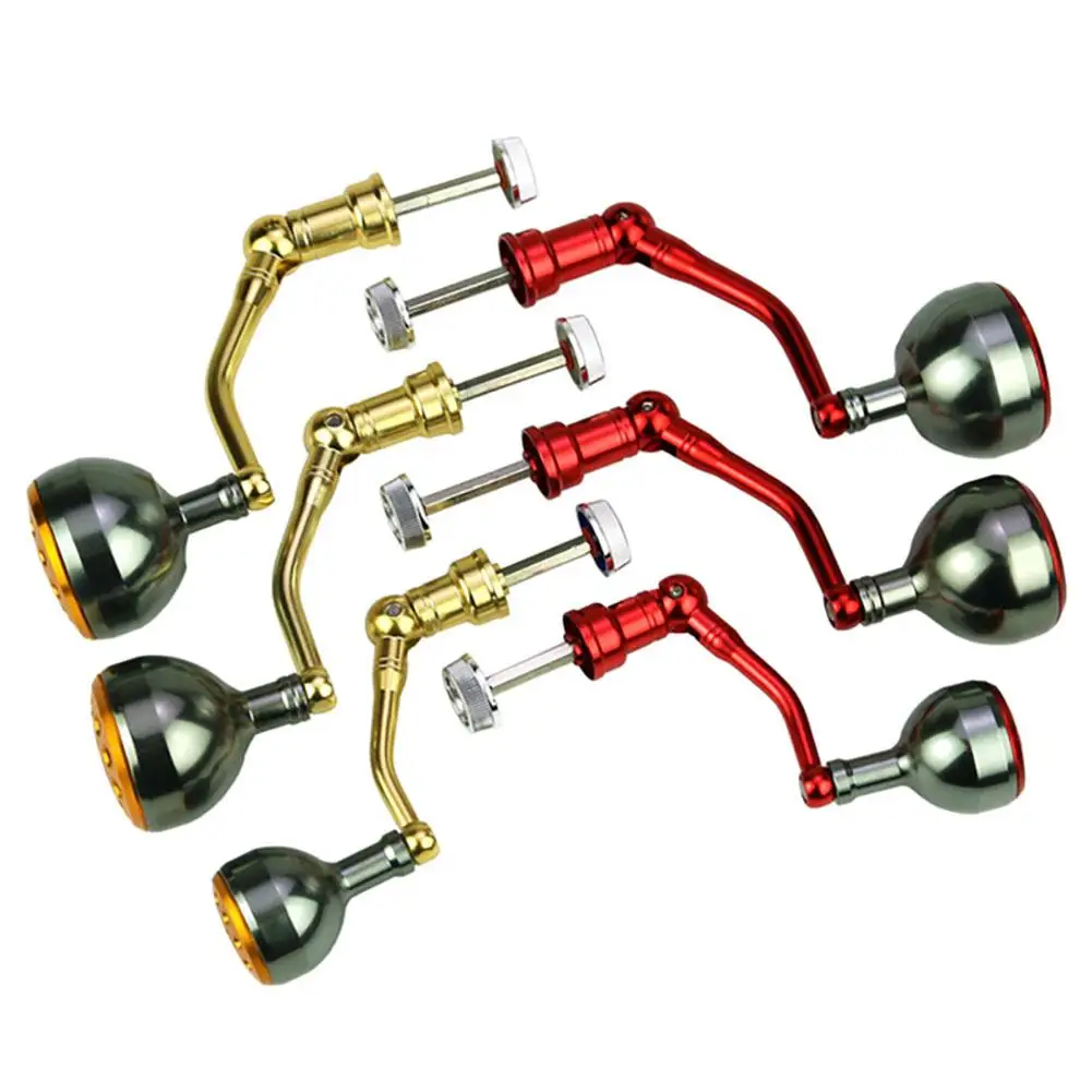 

Spinning Fishing Reel Handle Replacement Portable Lightweight Metal Rocker Arm Fishing Wheel Grips Fishing Tackle Accessories