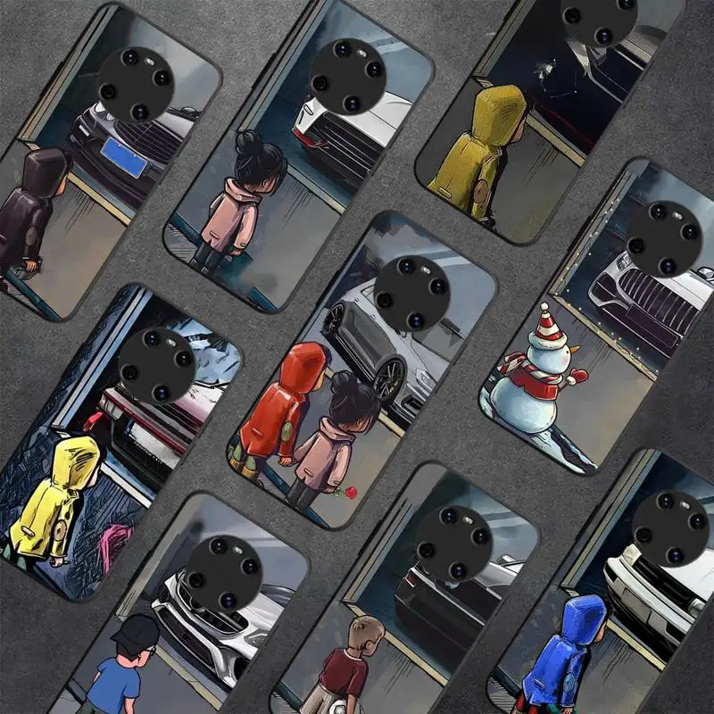 

Boy Girl See Cool Sports Car Drift Phone Case For Huawei Y5 Y62019 Y52018 Y92019 funda case for 9prime2019