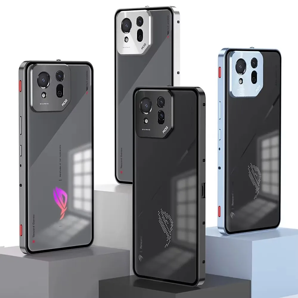 Рамка из алюминиевого сплава акриловая задняя крышка для Asus ROG Phone 8 Pro Rog