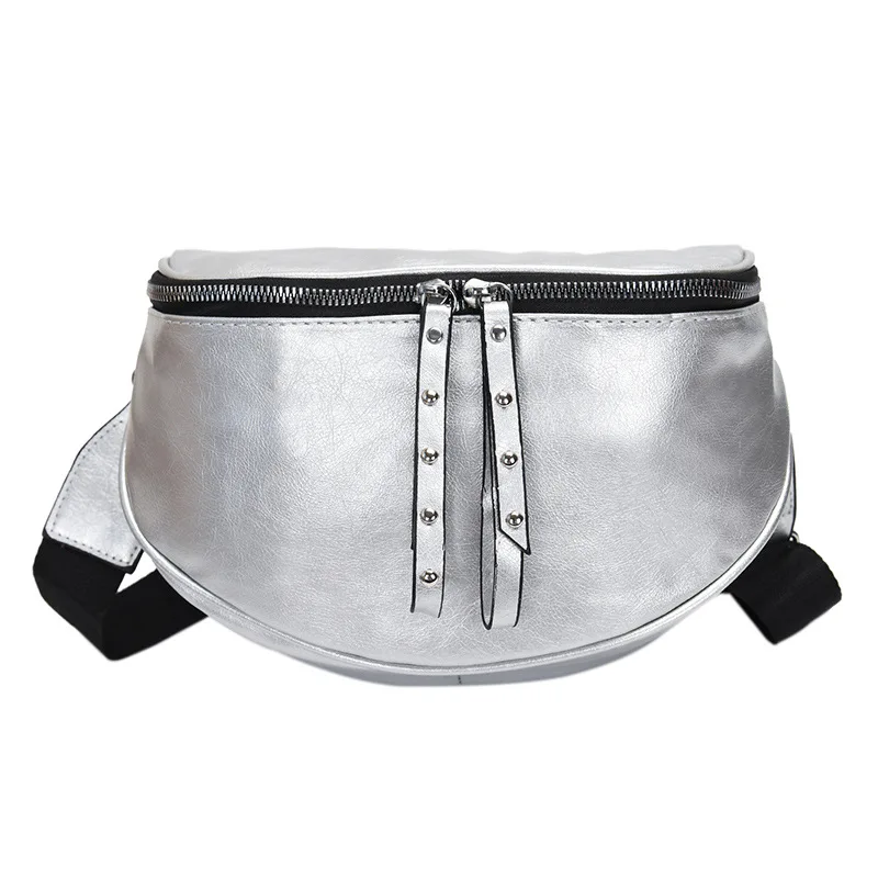 

Texture Chest Bag Shoulder Tote Women's Bag 2022 Trend PU Female Fashion Rivet Luxury Designer Bags for Women Crossbody Handbag