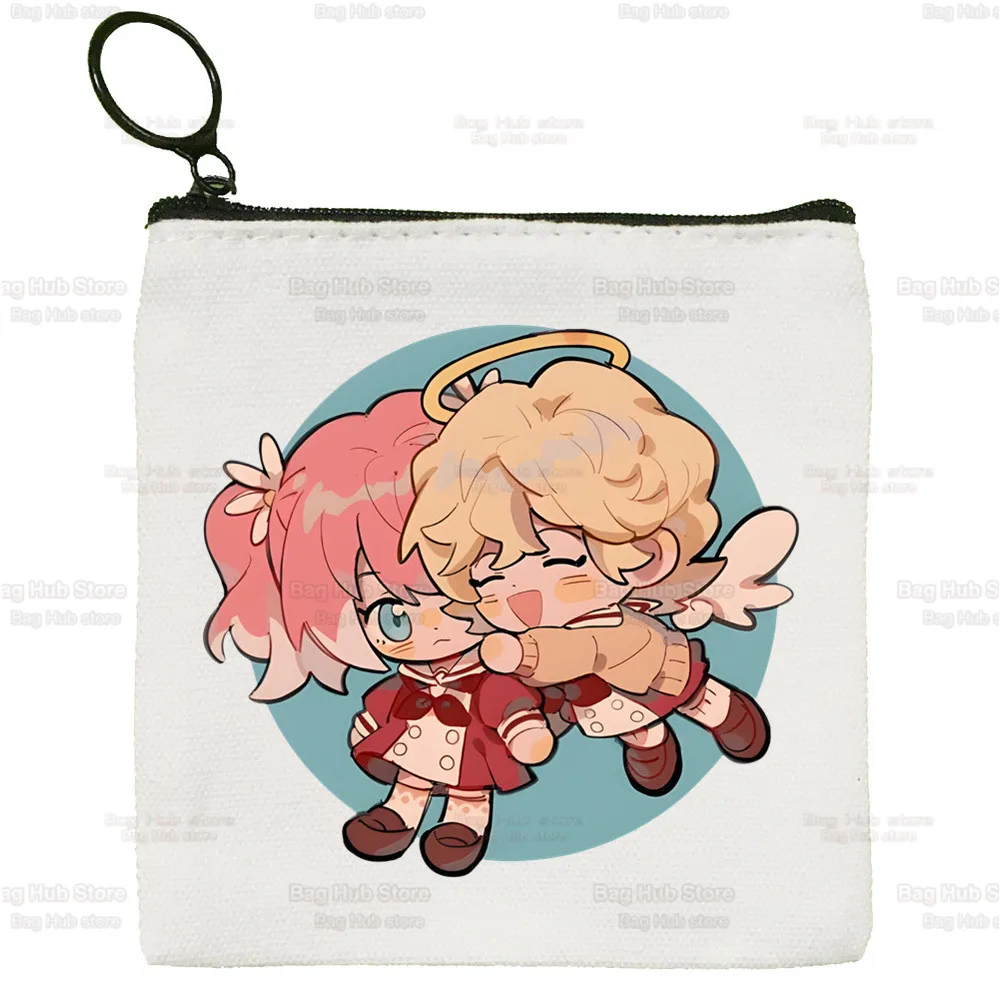 Talentless Nana Cute Mini Coin Purse Canvas Munou No Nana Student Wallet Hiiragi Nana Coin Case Zipper Hand Female Key Case