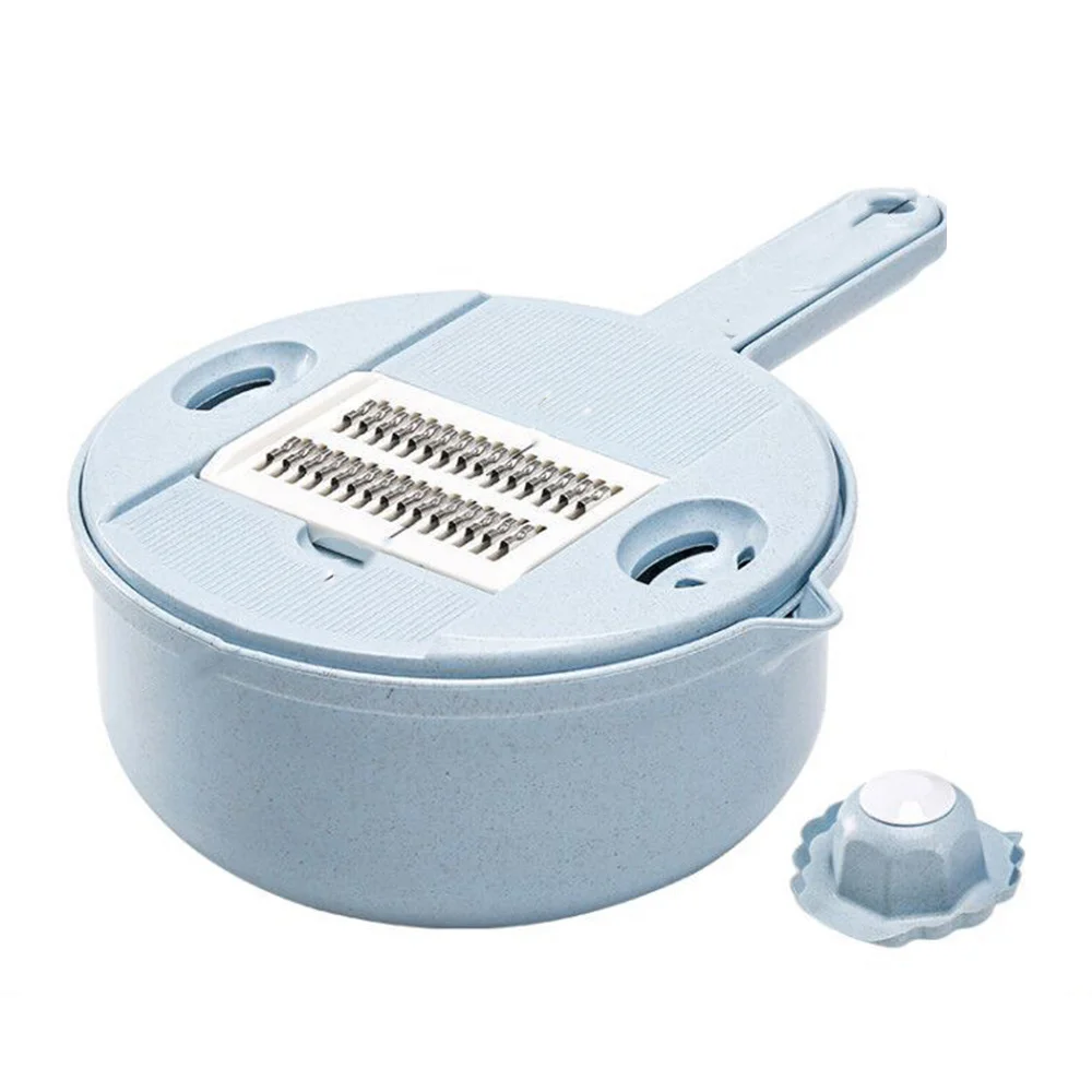 

Резак для нарезки овощей и фруктов, в комплекте искусственный дуршлаг, многофункциональный полезный для кухонных принадлежностей, терка, р...