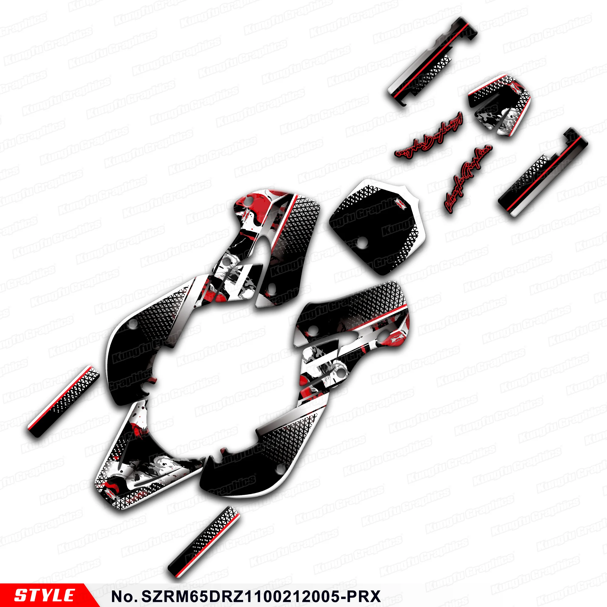 Клейкая наклейка JY RACING с мотоциклетной графикой для Suzuki RM65 и DRZ110 02 03 04 05 06 07 08 09 10 11