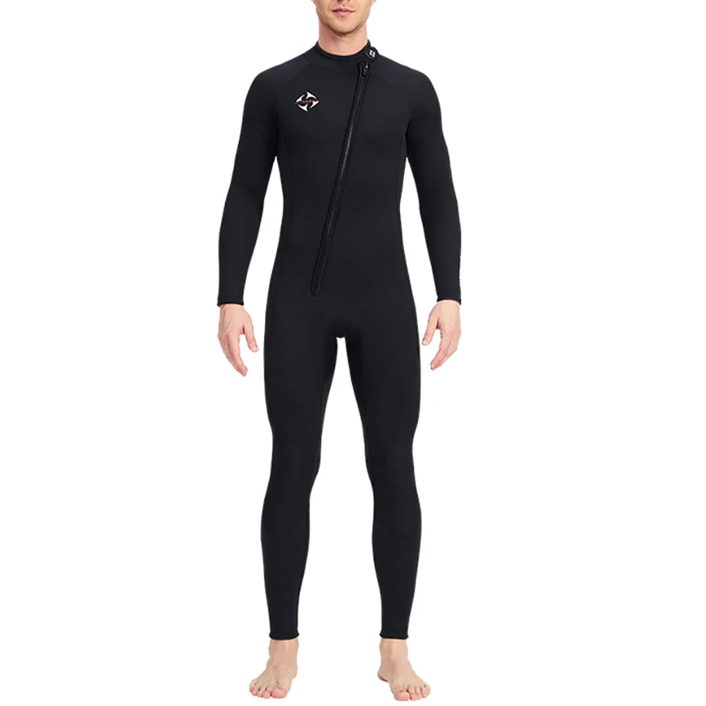 

DIVE SAIL 3MM Wetsuits Neoprene Diving Suit Couple Clothes Long Sleeved Long Pants Wear-resistant Surf Suit Black L
