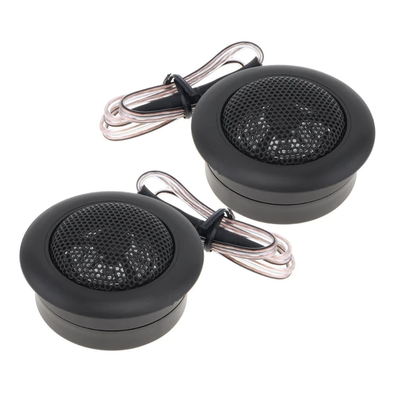 

2Pcs 120W High Efficiency Dome Tweeter Speaker 12V Loudspeaker Speaker F19A
