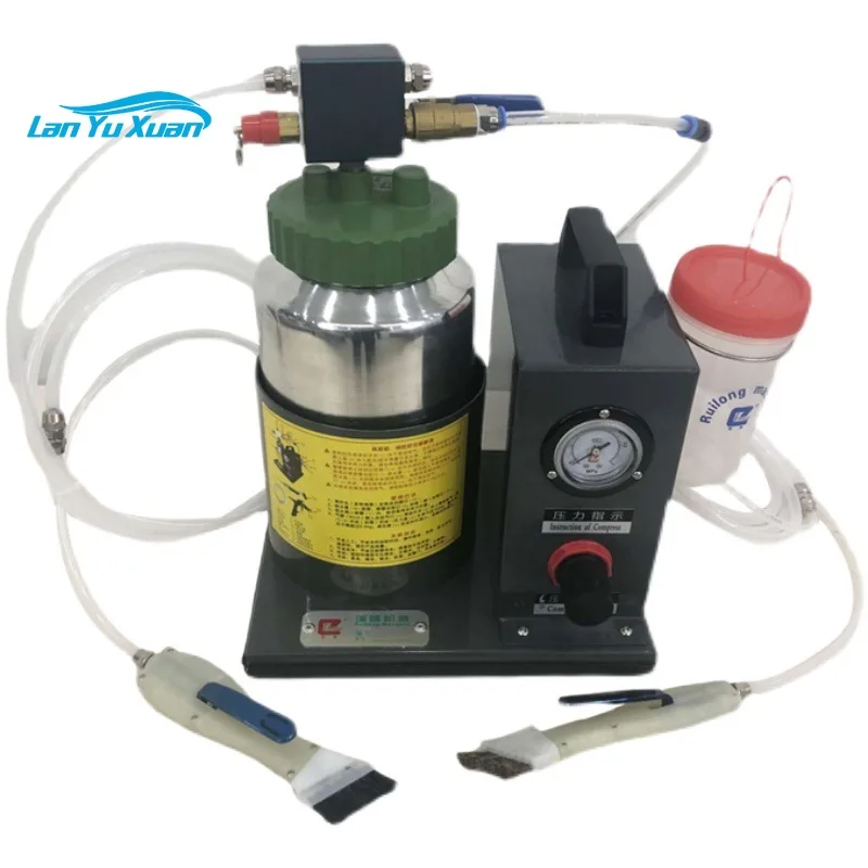 

Automatic Pneumatic Double Head Glue Filling Machine Spray Machine Shoe Luggage Leather Brush Glue Machine