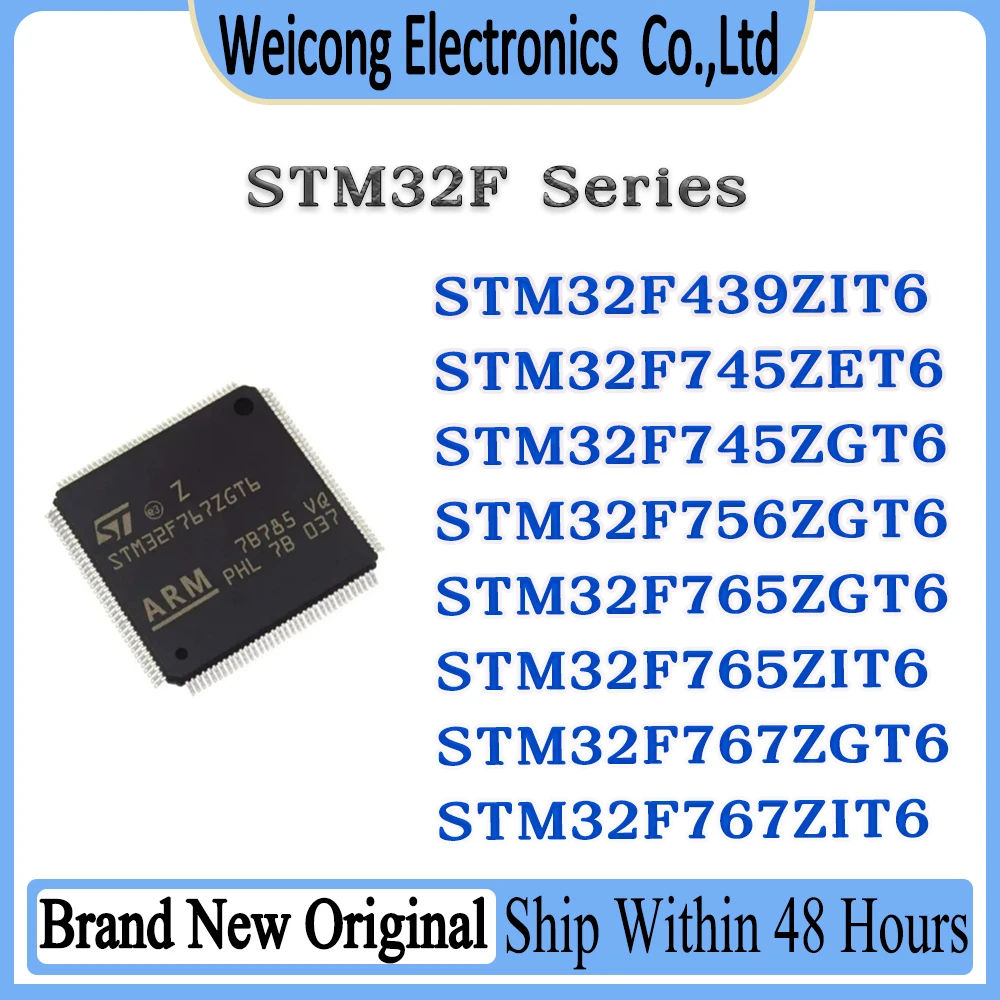 

STM32F439ZIT6 STM32F745ZET6 STM32F745ZGT6 STM32F756ZGT6 STM32F765ZGT6 STM32F765ZIT6 STM32F767ZGT6 STM32F767ZIT6 STM IC MCU Chip