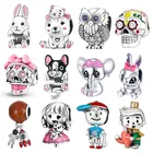 Лидер продаж 100% Серебряный кулон астронавт Кита Медведь Кролик Шарм бисер Подходит для оригинального браслета Пандора Ожерелье женские ювелирные изделия