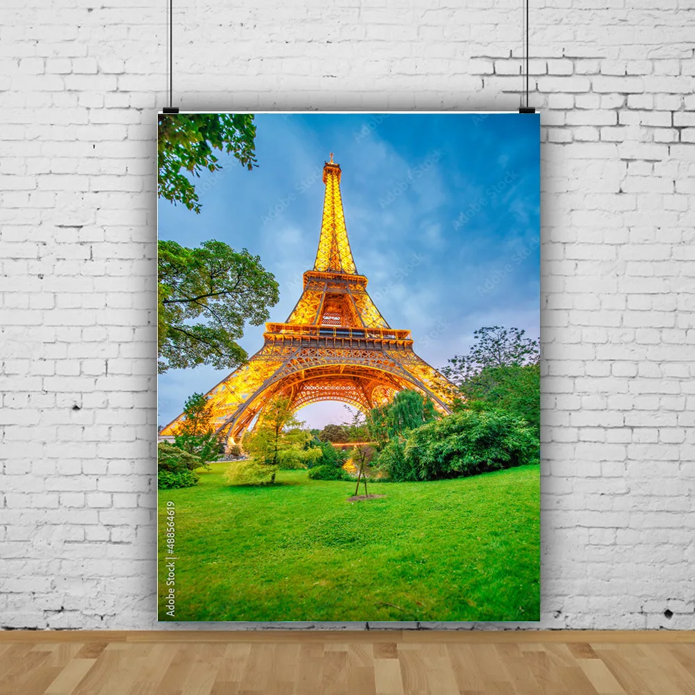 

SHUOZHIKE Art Fabric Background European Landscape Famous Scenic Spots Street Night Scene Photography Background Props OZ-20