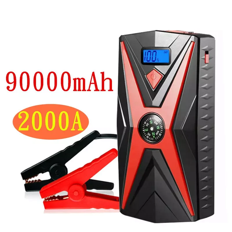 

NEW 2000A Professional Fast Starter 90000mAh Portable Starter 12V Car Power Bank