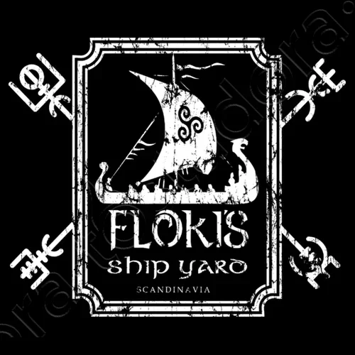 Футболка DR.GESTEE Floki Shipyard Nordic Warrior Rune