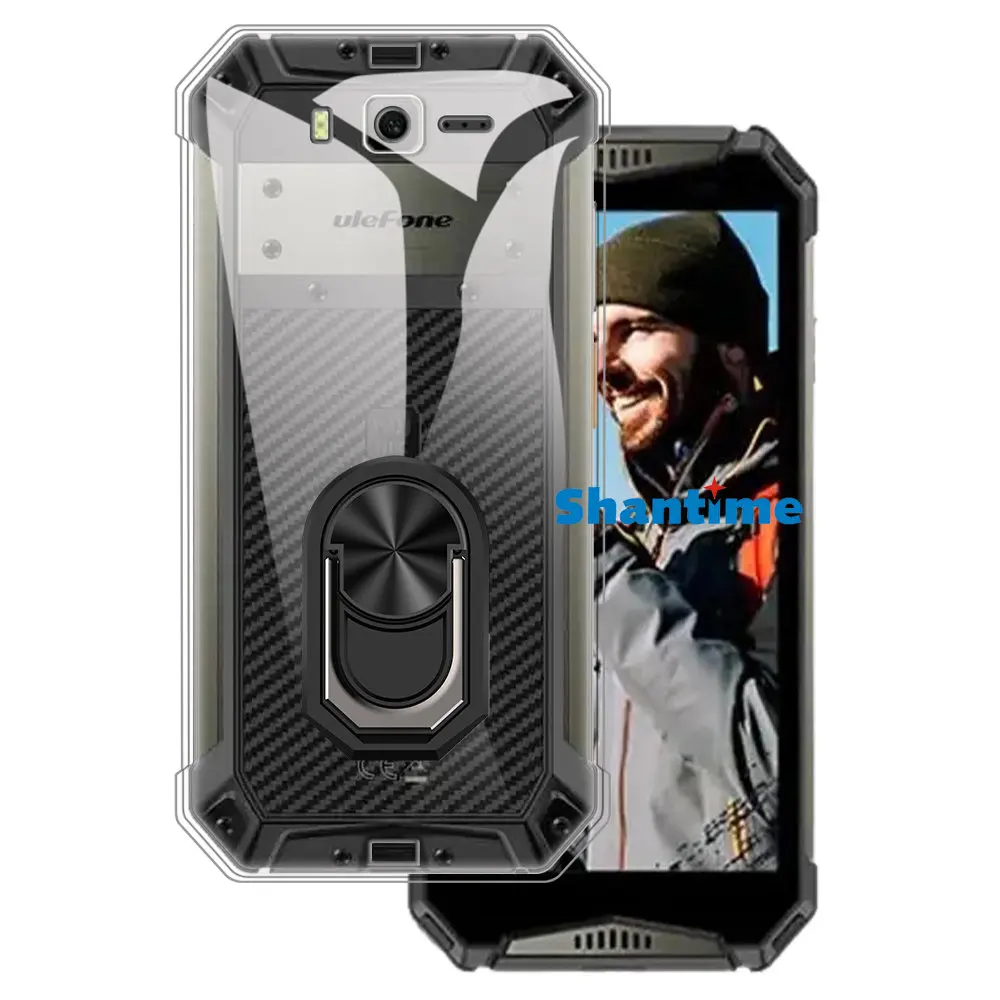 Роскошный ударопрочный кольцевой держатель для Ulefone Power Armor 20WT чехол мягкий