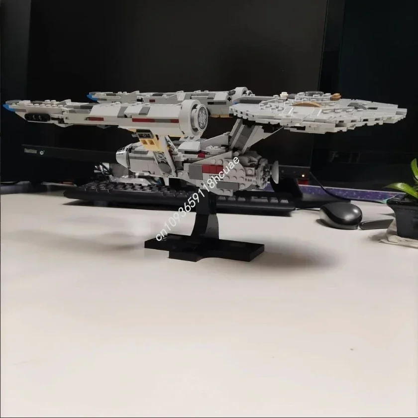 729 шт. USS Enterprise NCC-1701 модель миди-масштаба Moc строительные блоки кирпичи Diy космический корабль креативная сборка развивающая игрушка в подарок (art.: 3920d458d864e) - 3920d458d864e
