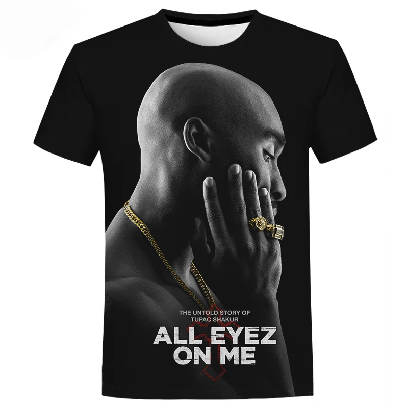 

Топы с 3D-принтом Rapper 2Pac & Nipse, футболка унисекс, модная повседневная Уличная одежда в стиле хип-хоп с коротким рукавом, футболка большого разм...
