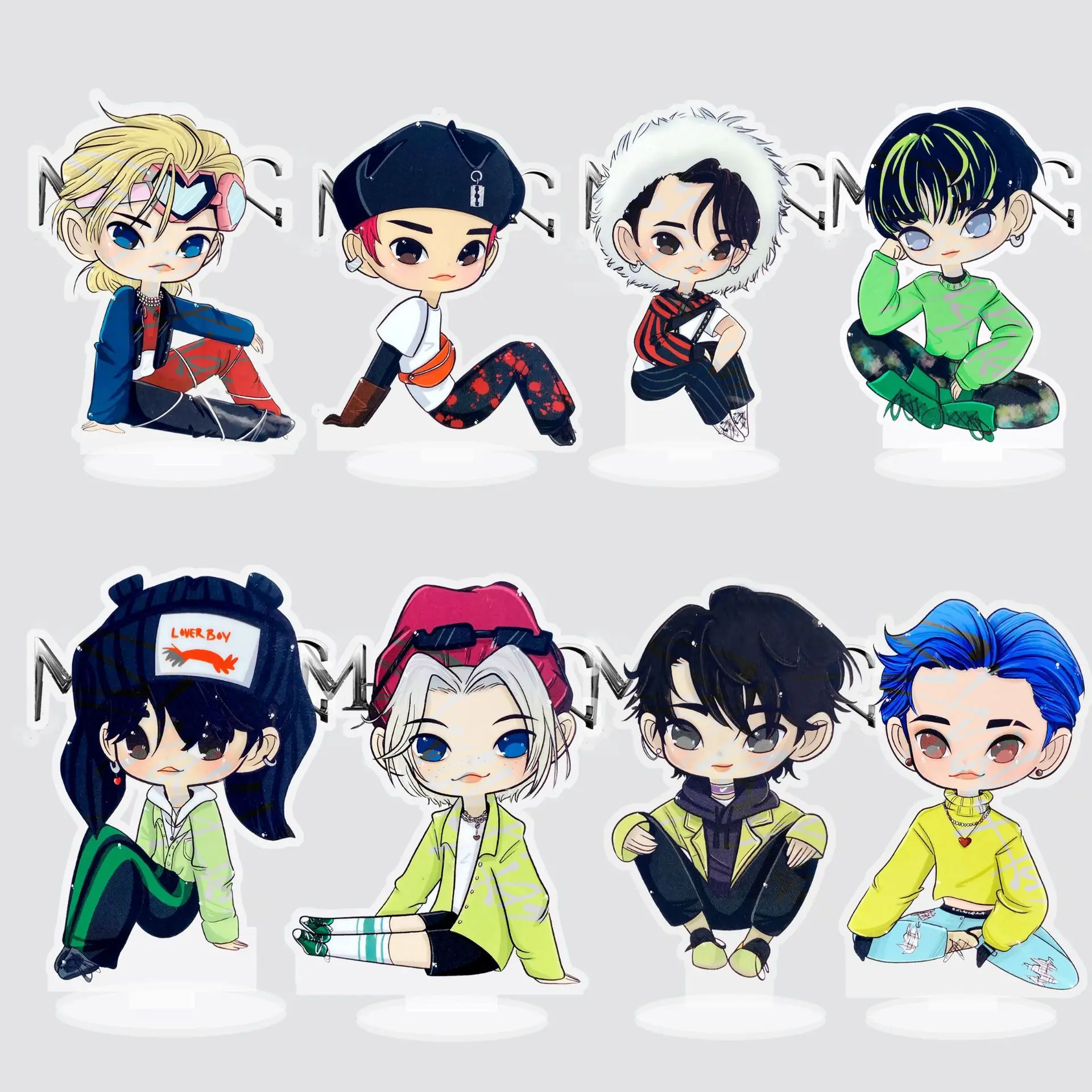 

Kpop бродячие дети, новый альбом, фото маниака, акриловая прозрачная экшн-подставка, фигурка Феликс, гиньцзинь, Хан, Ли, ПВХ Модель, настольная доска