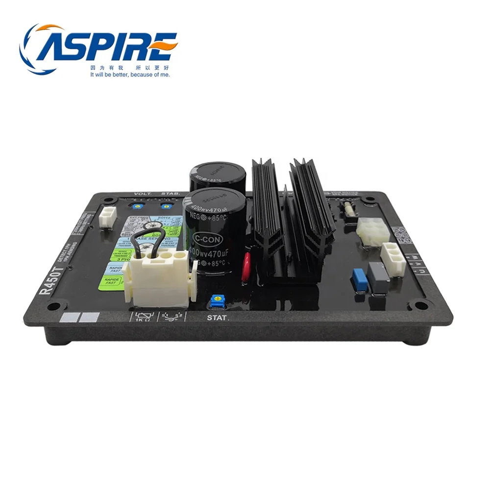 

Aspire 3 Phase China Digital AC Brushless Generator Voltage Regulator AVR R450T