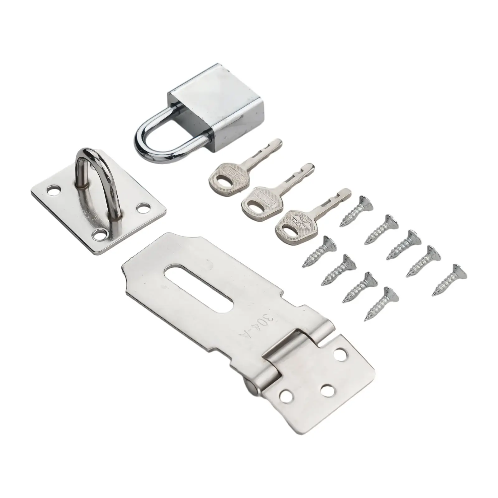 Замок для ворот дверная застежка простая установка комплект аппаратных замков