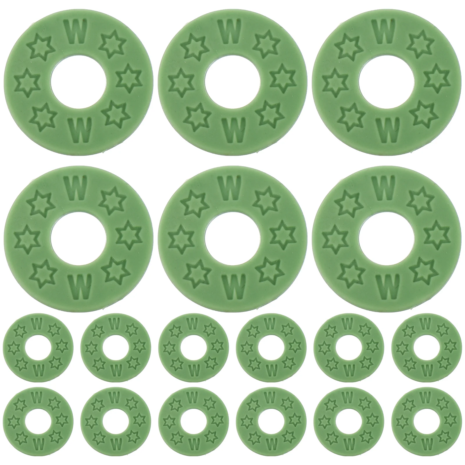 

20 Pcs Guitar Strap Pads Parts Non-slip Protector Silicone Gasket Silica Gel Anti-slip Safety