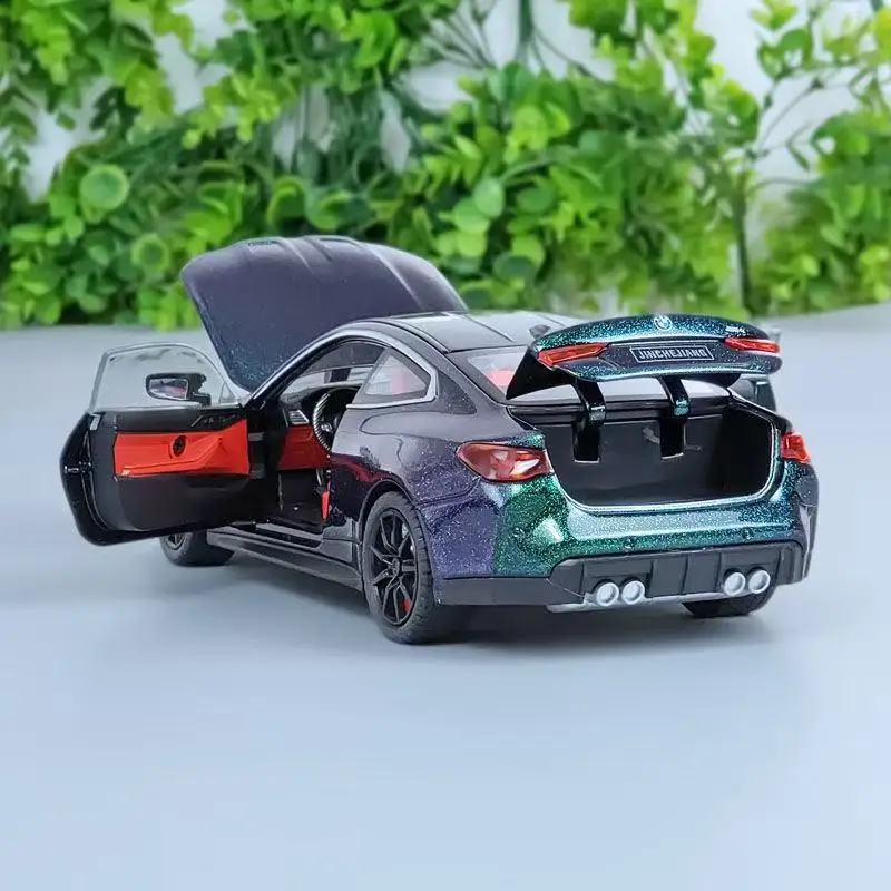 1:24 BMW M4 IM спортивный автомобиль из сплава литая под давлением металлическая шкала