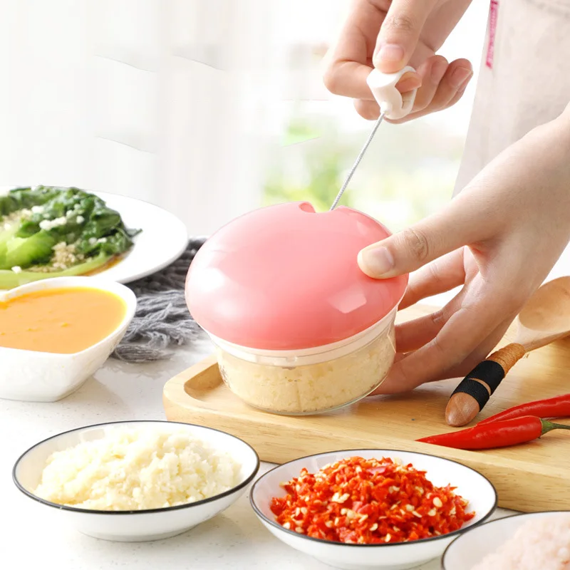 Мини ручная чеснокодавка многофункциональный измельчитель мяса перца чили