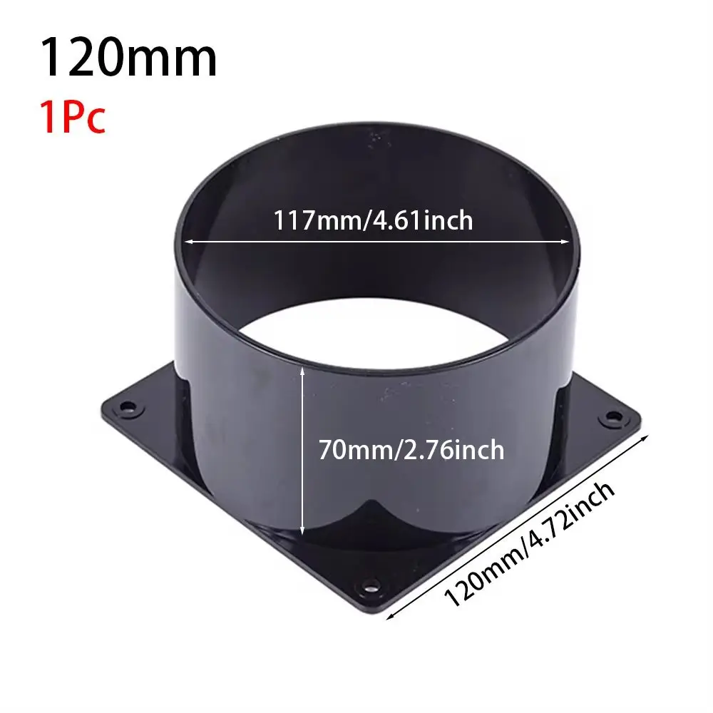 

Черный фланцевый соединитель для воздуховодов ABS 75/100/120/150 мм